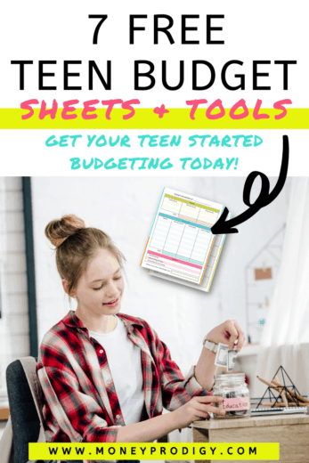 budget sheet for teenager