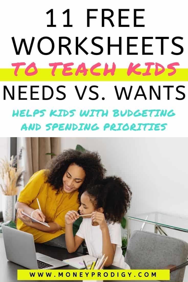 24 Needs vs Wants Budget Worksheets (And Teaching Help) With Regard To Wants Vs Needs Worksheet
