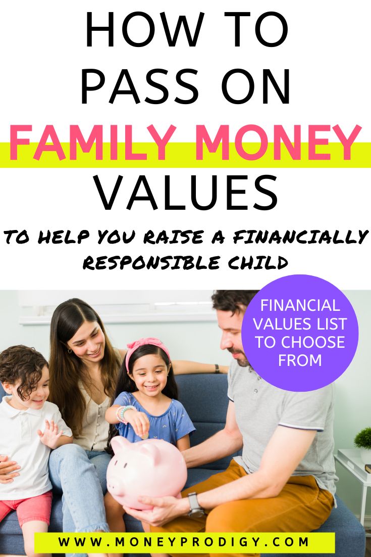 How Do I Teach My Child to Be Financially Responsible? Family Money Values.